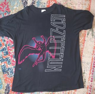 Vintage 1995 Led Zeppelin T Shirt Xl Concert Band Tee 90s Rock Zoso Winterland