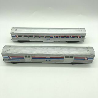 Athearn Ho Amtrak Streamlined Silver 8039 Passenger 1040 Baggage Train Car Set