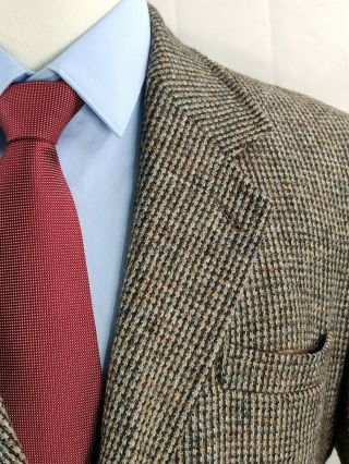 Vintage Orvis Gossamer Harris Tweed Mens 100 Wool Sport Blazer Size 42r England