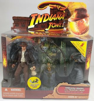 Indiana Jones With Temple Trap Raiders Of The Lost Ark Playset & Figure 3.  75