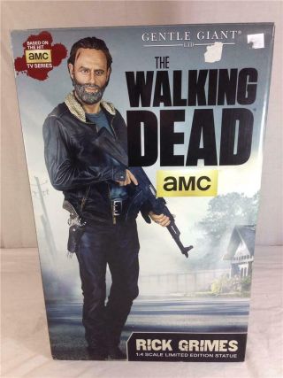Gentle Giant The Walking Dead Amc Rick Grimes 1:4 Scale Limited Edition Statue