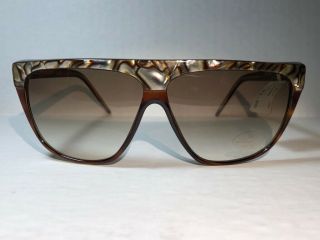 Vintage 80s Laura Biagiotti P 7 249l Made In Italy Old Stock Tortoise Pearl