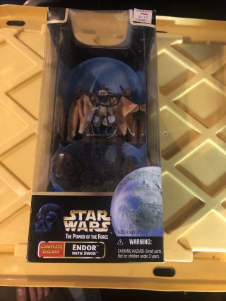 Kenner Power Of The Force Star Wars Endor With Ewok Complete Galaxy Nos