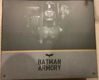 1/6 Hot Toys Dark Knight Tdkr Batman Armory With Batman