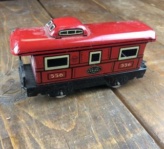 Vintage Marx O Gauge Train Tin Car - 556 York Central Lines Caboose