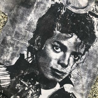Vtg 90s RARE Michael Jackson Puma Shirt All Over Print Photo Bootleg Rap Pop Tee 2