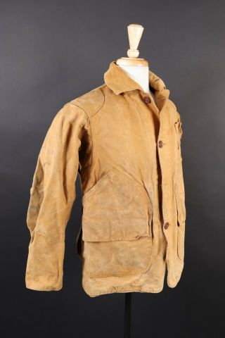 Vintage Wards Western Field Duck Canvas Hunting Shooting Coat Jacket Mens Medium