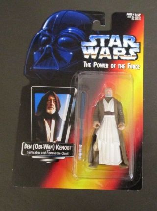 Ben Obi - Wan Kenobi Ss 1995 Star Wars Power Of The Force Potf Red Card