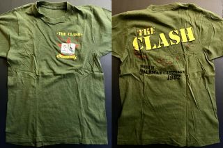 The Clash Combat Rock Vintage 1982 Us Tour Shirt Authentic Rare