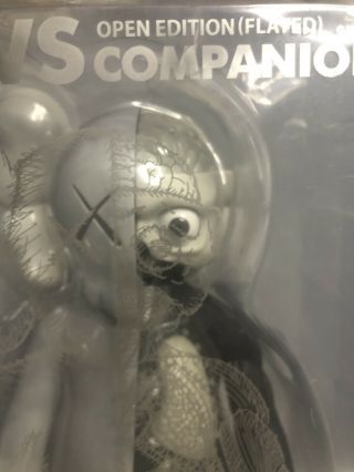 KAWS Companion 400 Flayed Edition Vinyl Figure Gray Limited Edition W RECEIPT 3