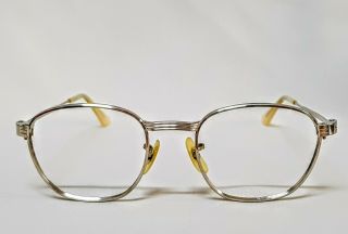 Vtg 60s Metal B&l Frames Tart Arnel Style Glasses Johnny Depp Eyeglasses Frame