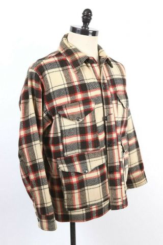 Vintage 60s Filson Wool Plaid Cruiser Hunting Coat Jacket Usa Mens Size 46