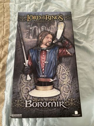 Lord Of The Rings Weta Sideshow King Boromir Legendary Bust Statue Rare Orc