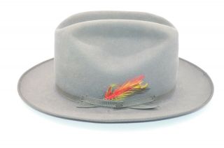 Vintage Stetson The Open Road 3x Beaver Cowboy Hat 7 1/4 Ribbon Xxx Long Oval