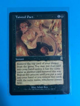 Mtg Magic The Gathering - Tainted Pact : Odyssey - 2001 Rare - Slight Damage