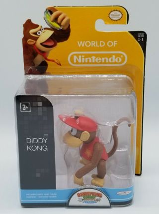 World Of Nintendo - Diddy Kong Figure - Series 1 - 1 Donkeykong Country 2014