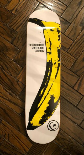 Foundation Skateboard Deck Vintage Rare Andy Warhol Velvet Underground