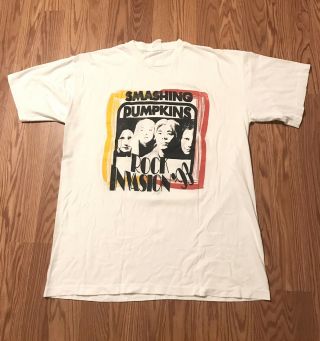 Vintage Smashing Pumpkins Shirt 90s Xl Rock Invasion Tour Tee 1993 Nirvana Vtg