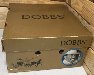 Vintage Dobbs Steve Harvey Porkpie Hat (fedora) Black Felt Size 7 3/4 W/ Box Rare
