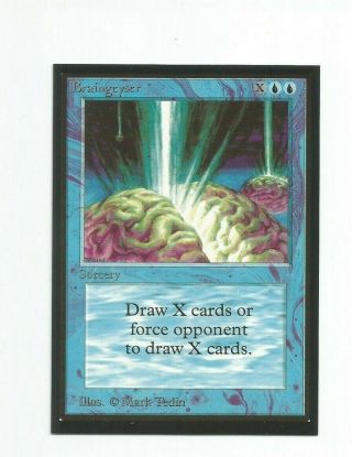 1993 Magic The Gathering Mtg International Collectors Edition Braingeyser