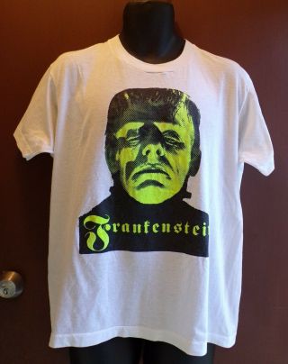Vintage Karloff Frankenstein T - Shirt 80 