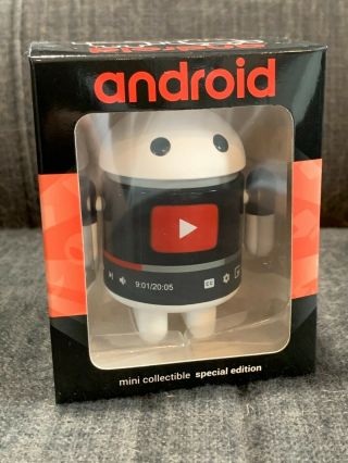 Android Mini Collectible Figure - Rare Google Ge - " Youtube Playback "