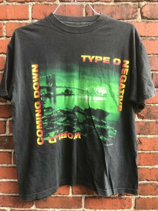 Vintage Type O Negative T Shirt Size Large World Coming Down 1999 Band Tour