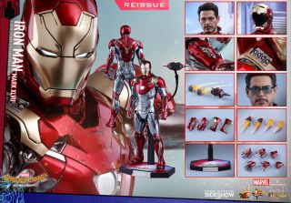 Hot Toys Spider - Man Homecoming Iron Man Mark 47 Xlvii 1:6 Diecast Figure