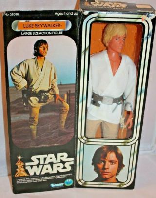 Vintage Kenner Star Wars Luke Skywalker 1977 1978 12 Inch W/box Back Large Tall