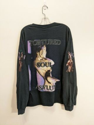 Cradle Of Filth Tortured Soul Asylum Vintage T Shirt Long Sleeves 90s 2000 Metal 2