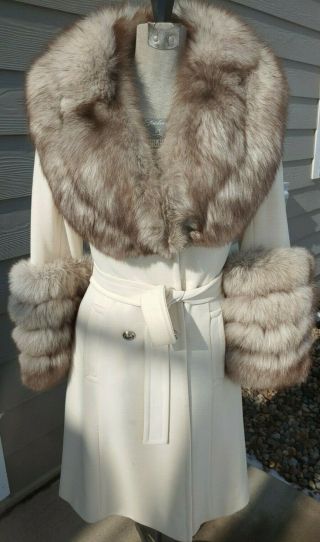 Vintage 1960s Lilli Ann Fur Coat