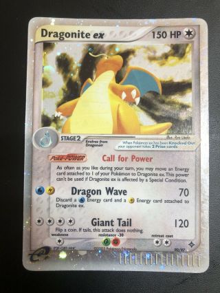 Dragonite Ex 90/97 Dragon Rare Holographic Pokemon Card
