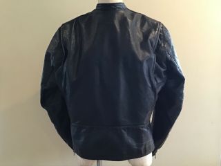 Vintage 60’s 70’s HARLEY DAVIDSON AMF Black Leather Cafe Racer Jacket Size M - Lg 2