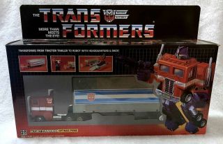 G1 1984 Optimus Prime Boxed 2 • 100 Complete • Generation One Transformer