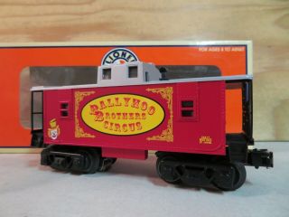 Lionel Train Ballyhoo Bros.  Brothers Circus Railroad Caboose Car W/box 6 - 26577
