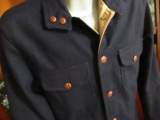 Large True Vtg 80s Pendleton Lobo Reversible Navy Blue Khai Coat/jacket Usa