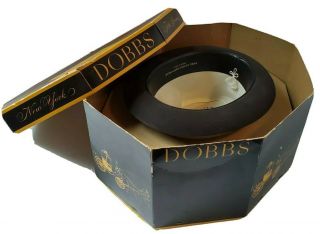 Dobbs Fedora Mens Knox York Size 7 1/8 Flying Cloud Box Vintage 3