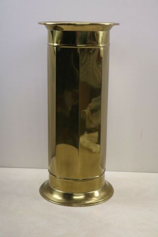 Vintage Solid Brass Walking Stick,  Cane,  Umbrella Stand Holder Display 2