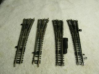 Atlas N Scale Track Turnout Switch Set 2 Right 2 Left Hand Nickel Silver
