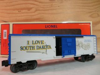 Lionel Train I Love Sd South Dakota State Mt Mount Rushmore Box Car 6 - 29921