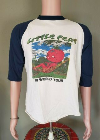 Vintage (1978) Little Feat World Tour Concert T - Shirt Size Xl Rare