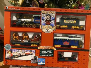 North Pole Express Christmas Animated Musical Train Set A,
