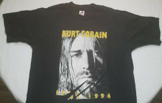 Vintage Rare 1995 Daytona Bike Week Nirvana Kurt Cobain T - Shirt Large