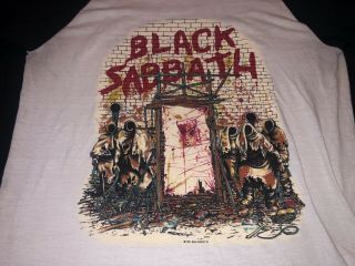 Vintage Black Sabbath Mob Rules Tour Shirt 1981 Xl Dio