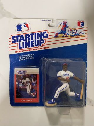 1988 Kenner Starting Lineup Joe Carter Mlb Baseball Figurine Cleveland Indians
