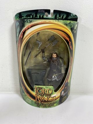 2001 Lord Of The Rings Fellowship Gimli 5 " Action Figure Toybiz B6