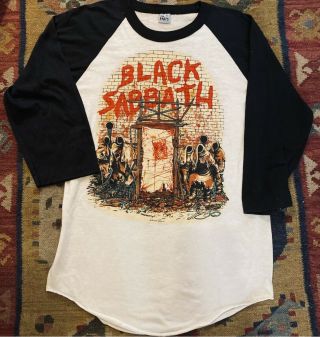 1981 Vintage Black Sabbath Mob Rules Tour Dio Ozzy Shirt The Knits 50–50 Minty