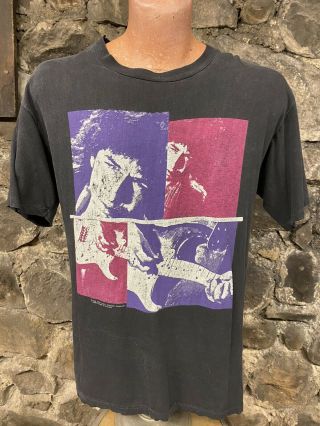 Vintage 80s Bob Dylan Concert Tee Shirt Rare Single Stitch Brockum L Usa