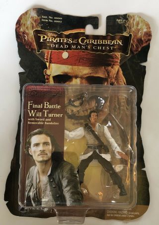Disney Pirates Of The Caribbean Dead Mans Chest Will Turner Figure Orlando Bloom