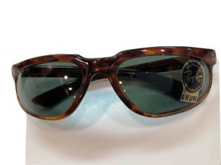 With Tags: Vintage Ray Ban Balorama Style Sunglasses Tortoise Shell Frames